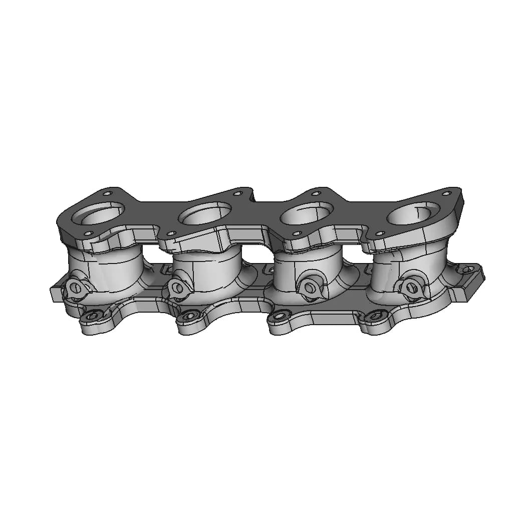 Mazda Mx-5 Miata Dcoe Weber Carburetor Intake Manifold | 3D Engineering Design File_60_30_degree_snapshot