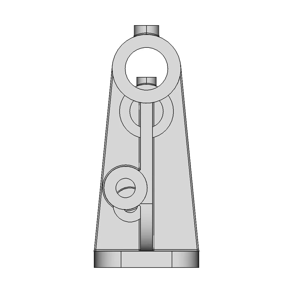 Solidworks Exercise 8 | Bearing Bracket | High-Quality CAD Model_0_0_degree_snapshot