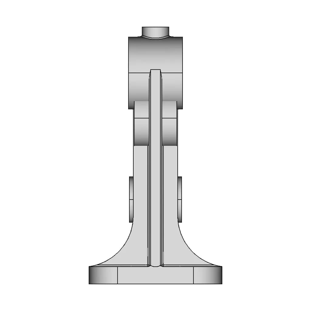 Solidworks Exercise 8 | Bearing Bracket | High-Quality CAD Model_0_90_degree_snapshot
