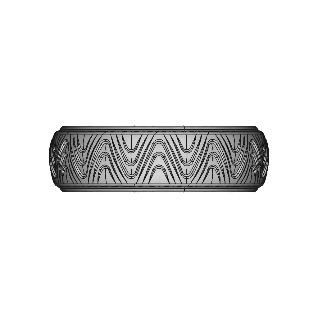 Interesting Pattern On A Ring | 3D Engineering Design File_0_0_degree_snapshot
