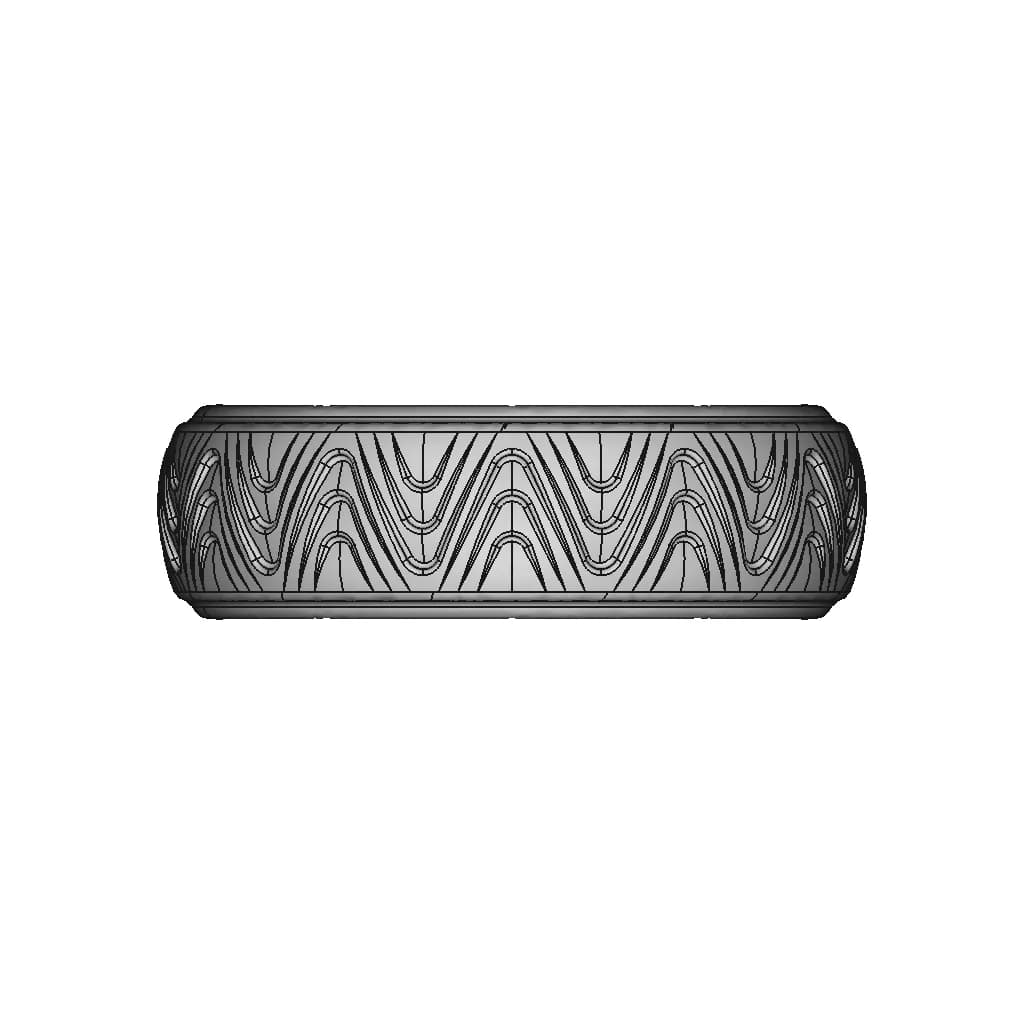 Interesting Pattern On A Ring | 3D Engineering Design File_0_90_degree_snapshot