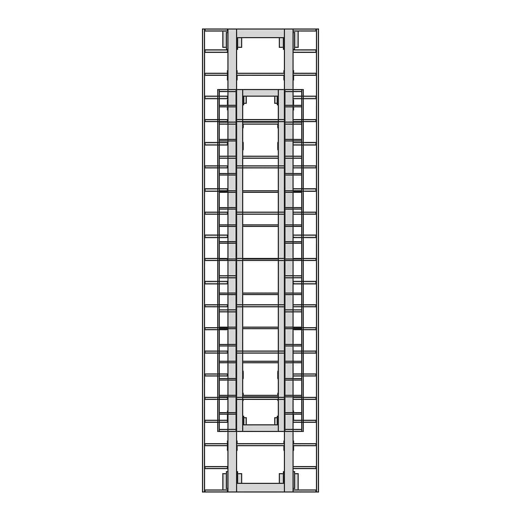 Structure Under 15 Tons Uniform Load - Downloadable CAD Representation_270_0_degree_snapshot