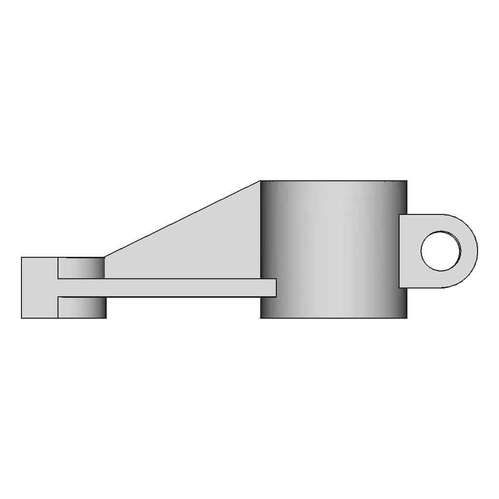 Solidworks Exercise 7 | Shifter - Downloadable CAD Representation_0_90_degree_snapshot