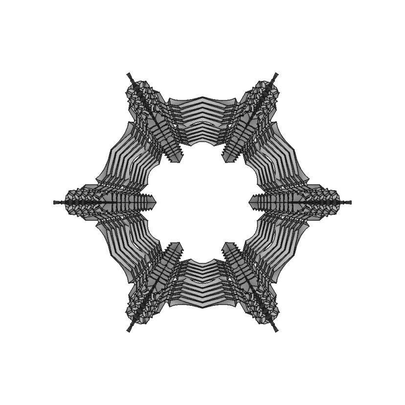 Crystalline Hexagonal Ring Design 01 - Standard Mechanical Component