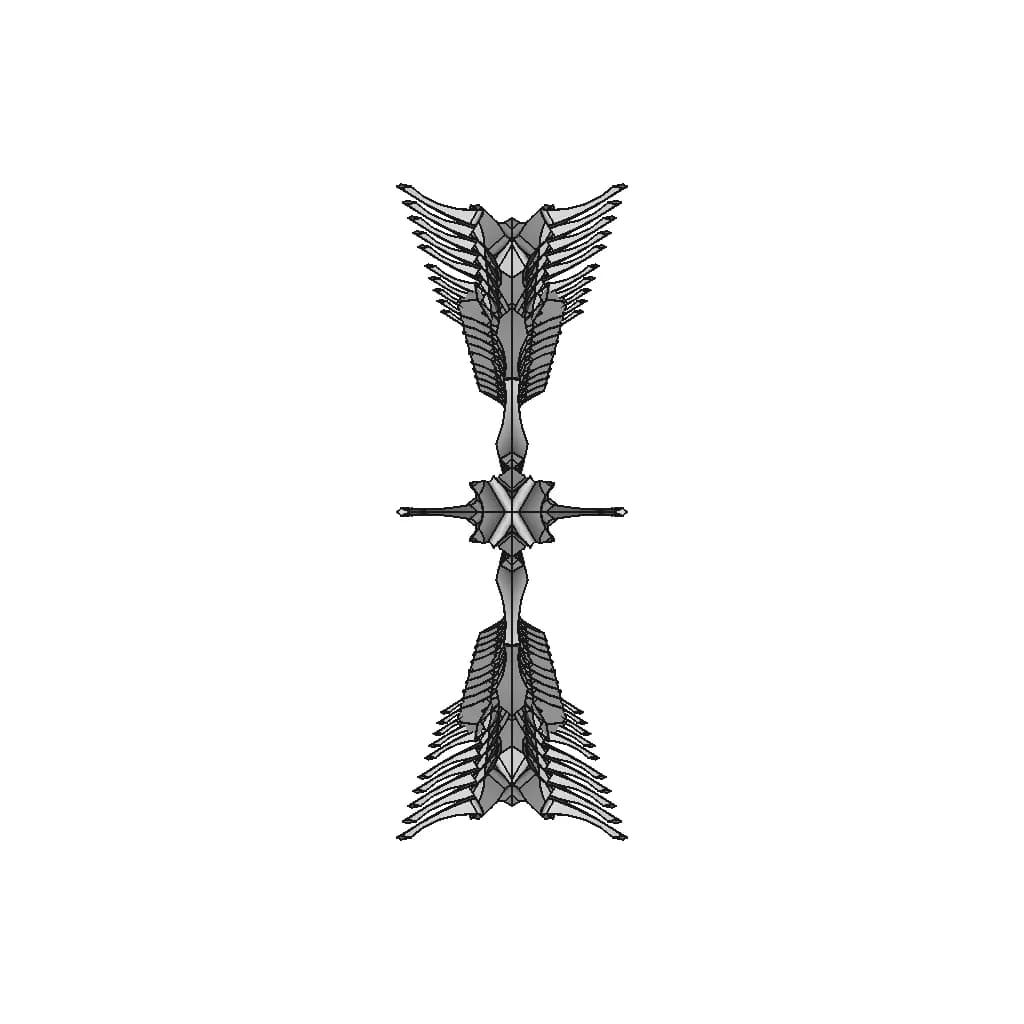 Crystalline Hexagonal Ring Design 01 - Standard Mechanical Component_0_270_degree_snapshot
