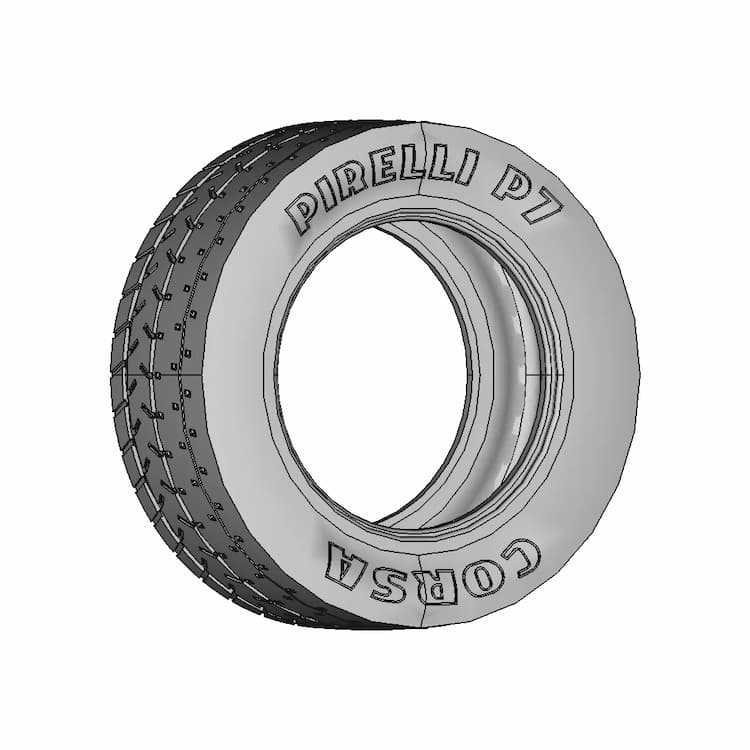 Pirelli P7 Corsa Classic 235/45R15 - Downloadable CAD Representation