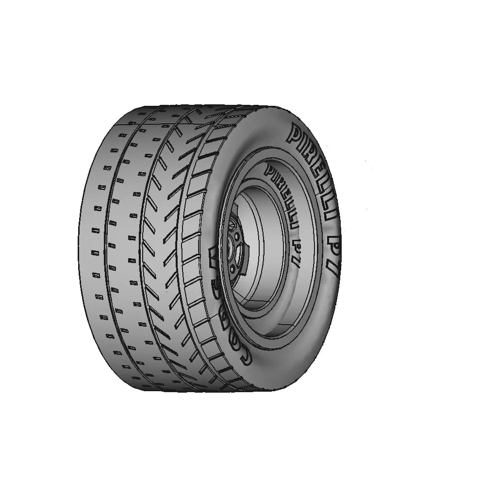 Fiat 131 Abarth Gr.4 Cromodora Rear Wheels 11X15 | 3D Engineering Design File_60_30_degree_snapshot