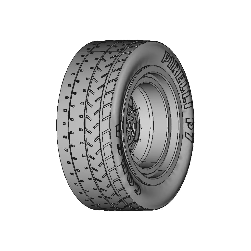 Fiat 131 Abarth Gr.4 Cromodora Front Wheels 8X15 | High-Quality CAD Model_60_30_degree_snapshot