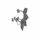 Three Stars And The Sun Earcuff | 3D Engineering Design File_60_30_degree_snapshot