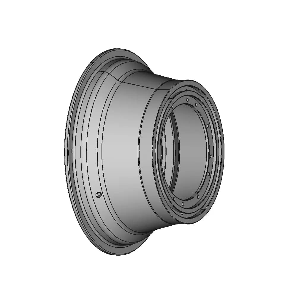 Fiat 131 Abarth Gr.4 Cromodora Wheels Lip 6X15 | 3D Engineering Design File_60_30_degree_snapshot