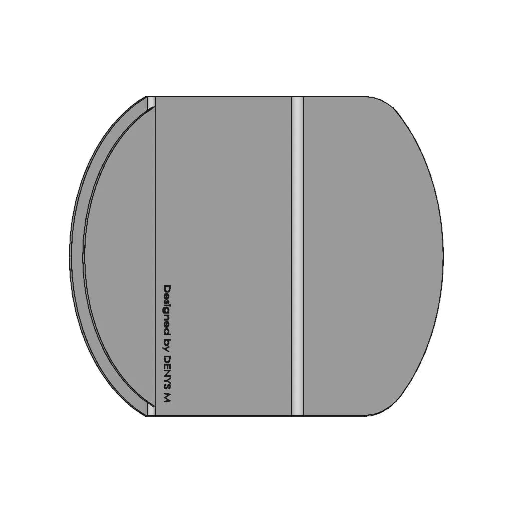 Business Card Holder In Hammered White Gold - Standard Mechanical Component_0_0_degree_snapshot