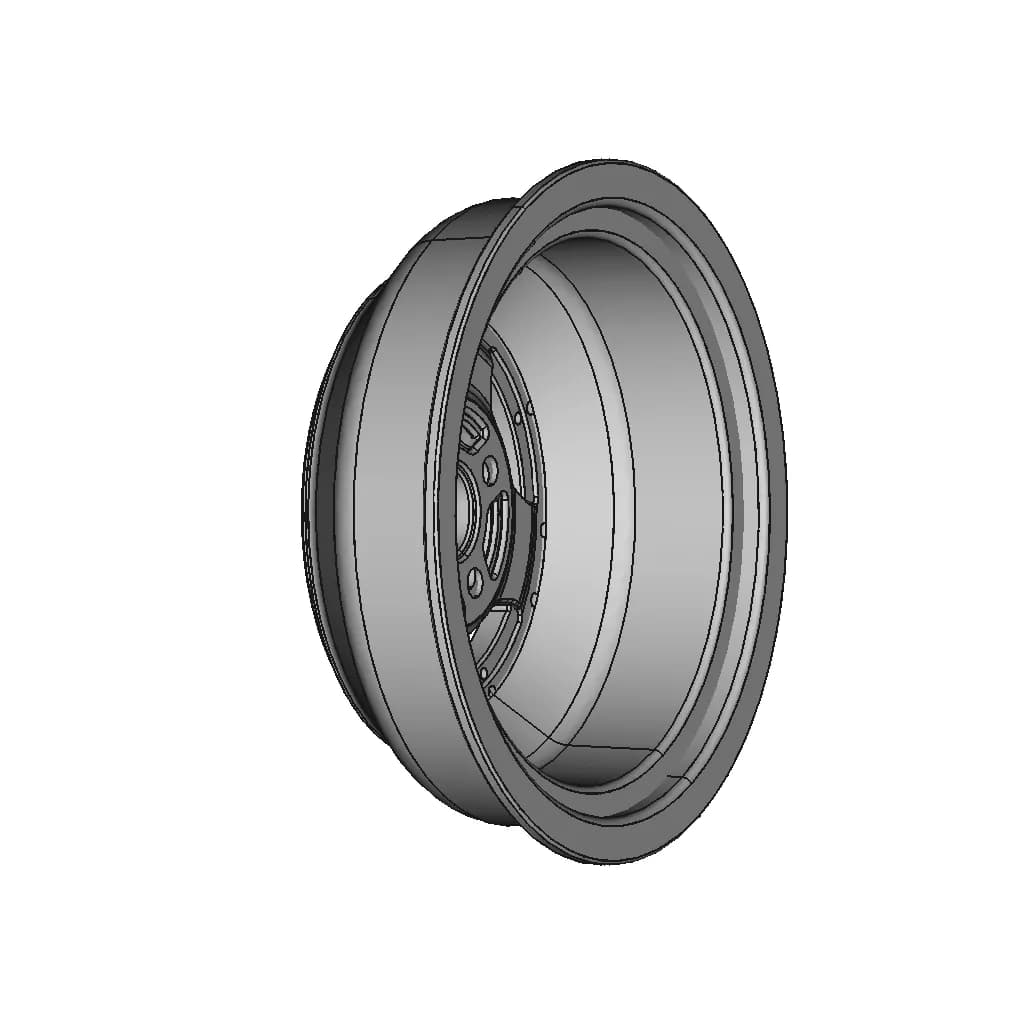 Fiat 131 Abarth Gr4 Cromodora Wheel 5X15 Barrel - Downloadable CAD Representation_60_30_degree_snapshot