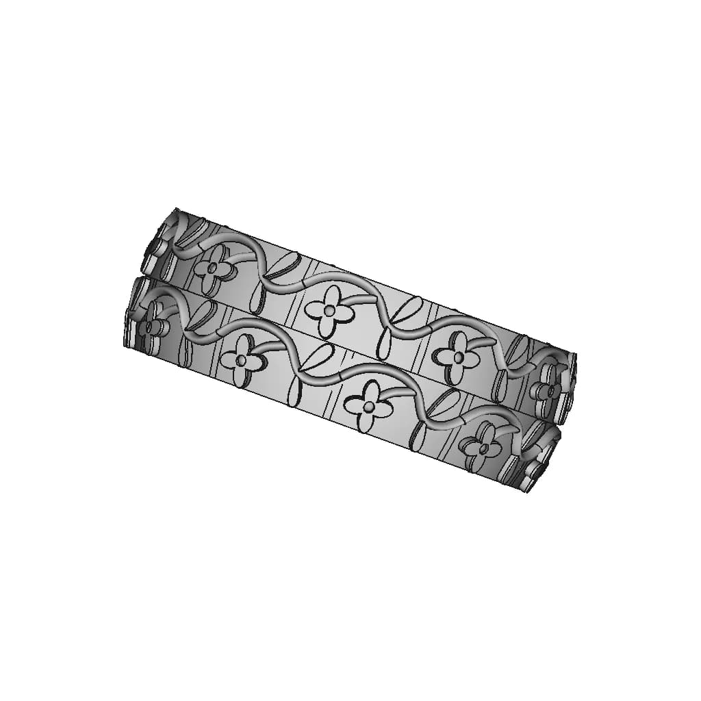 Porcelain Flower Relief Ring | High-Quality CAD Model_0_270_degree_snapshot