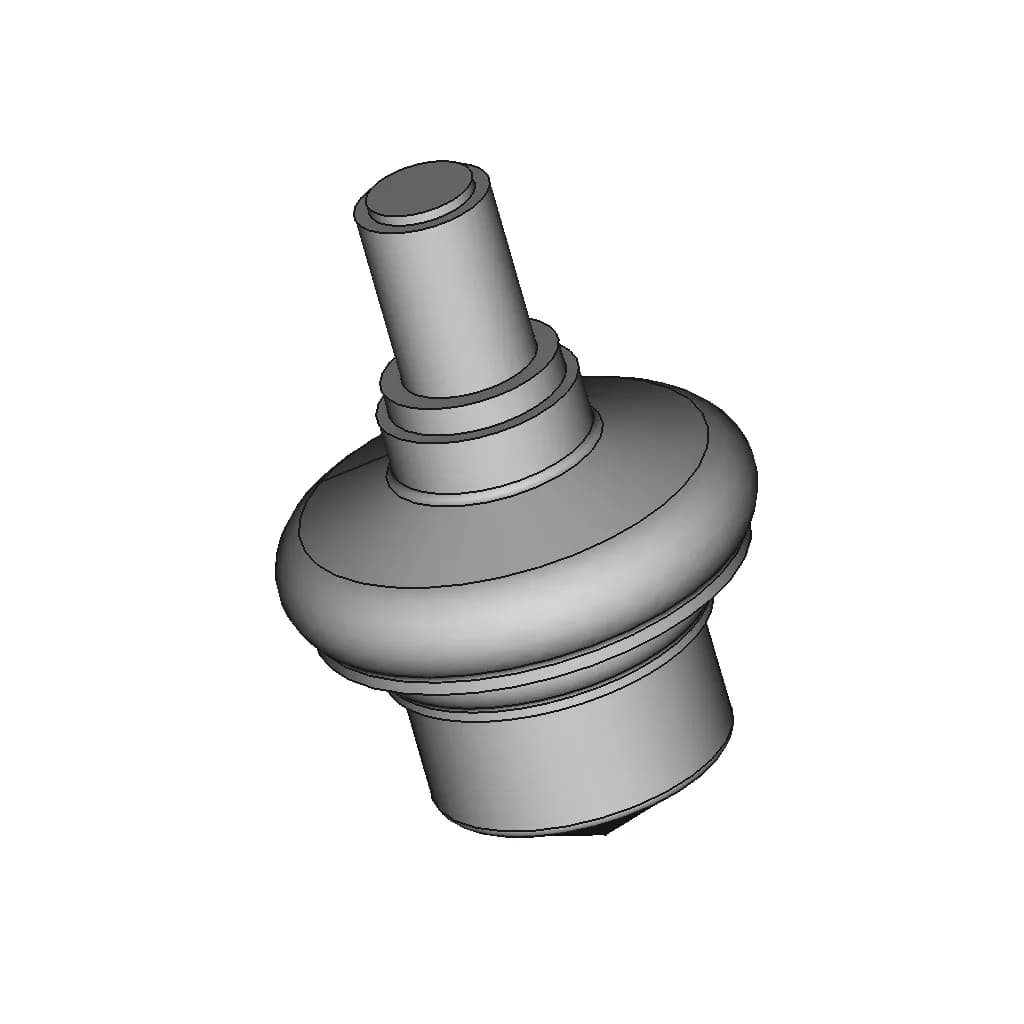 Leyland Suspension Knuckle Joint | High-Quality CAD Model_60_30_degree_snapshot