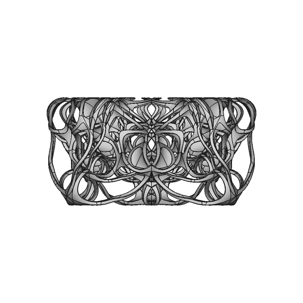 Organic Shape Decoration | 3D Engineering Design File_270_0_degree_snapshot