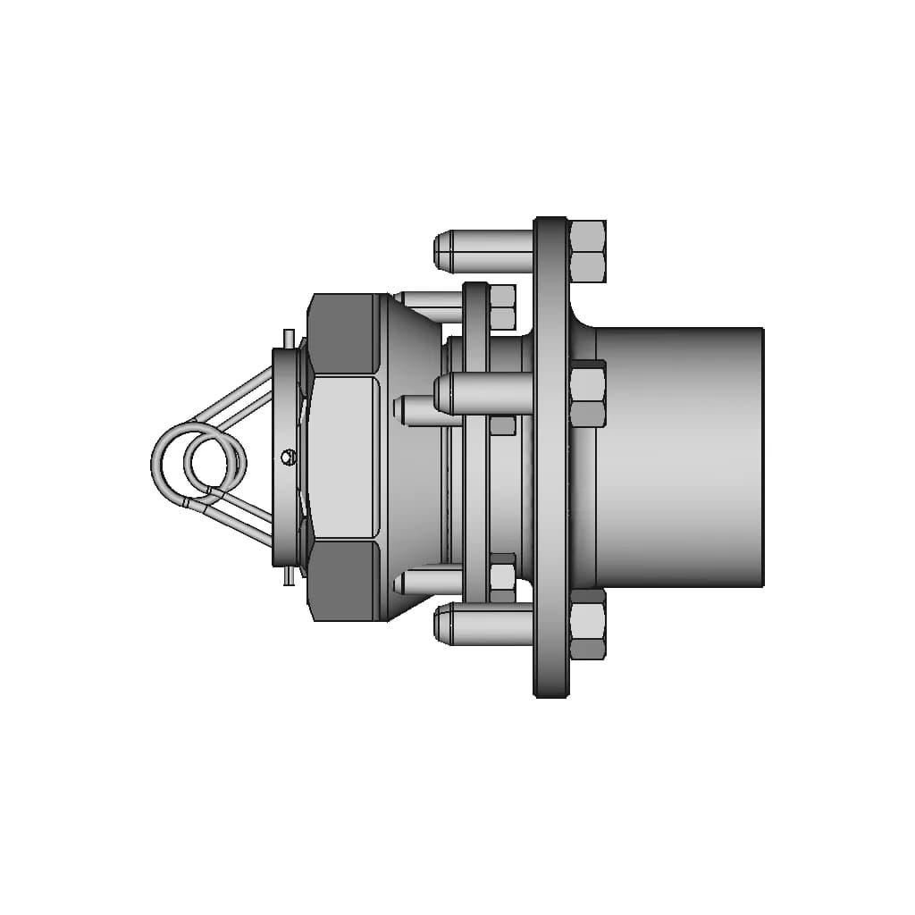 Alfa Romeo Group A Center Lock Hub Part 3 - Assembly - Downloadable CAD Representation_0_0_degree_snapshot