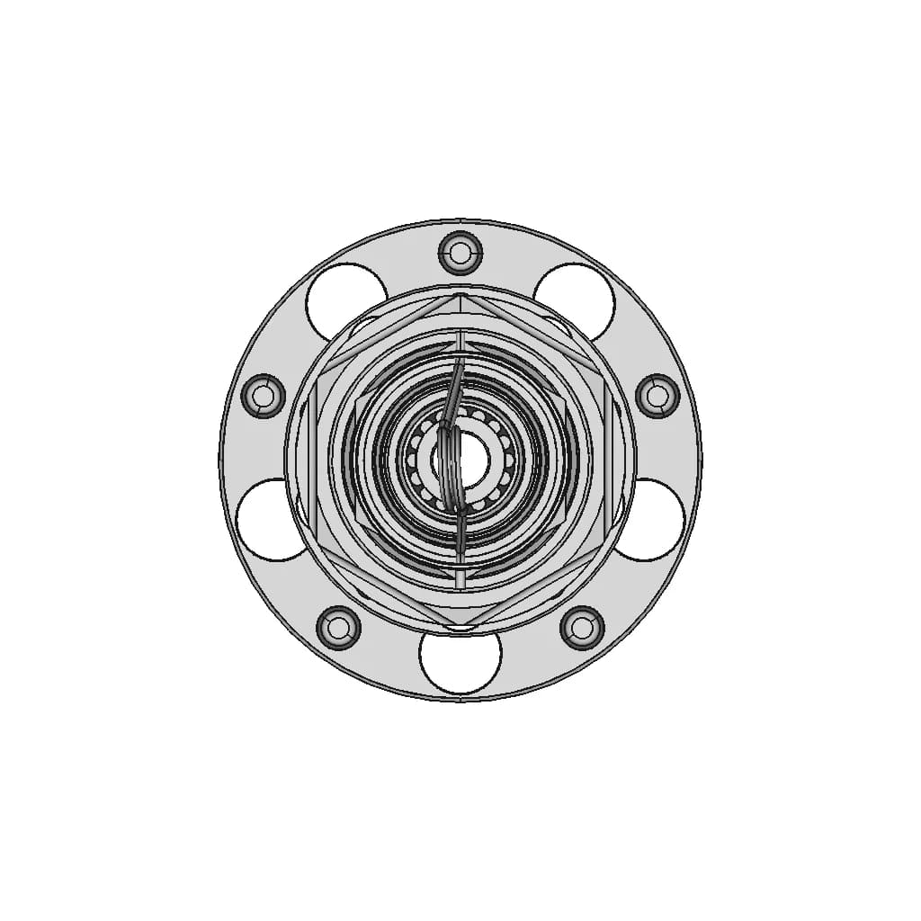 Alfa Romeo Group A Center Lock Hub Part 3 - Assembly - Downloadable CAD Representation_0_270_degree_snapshot
