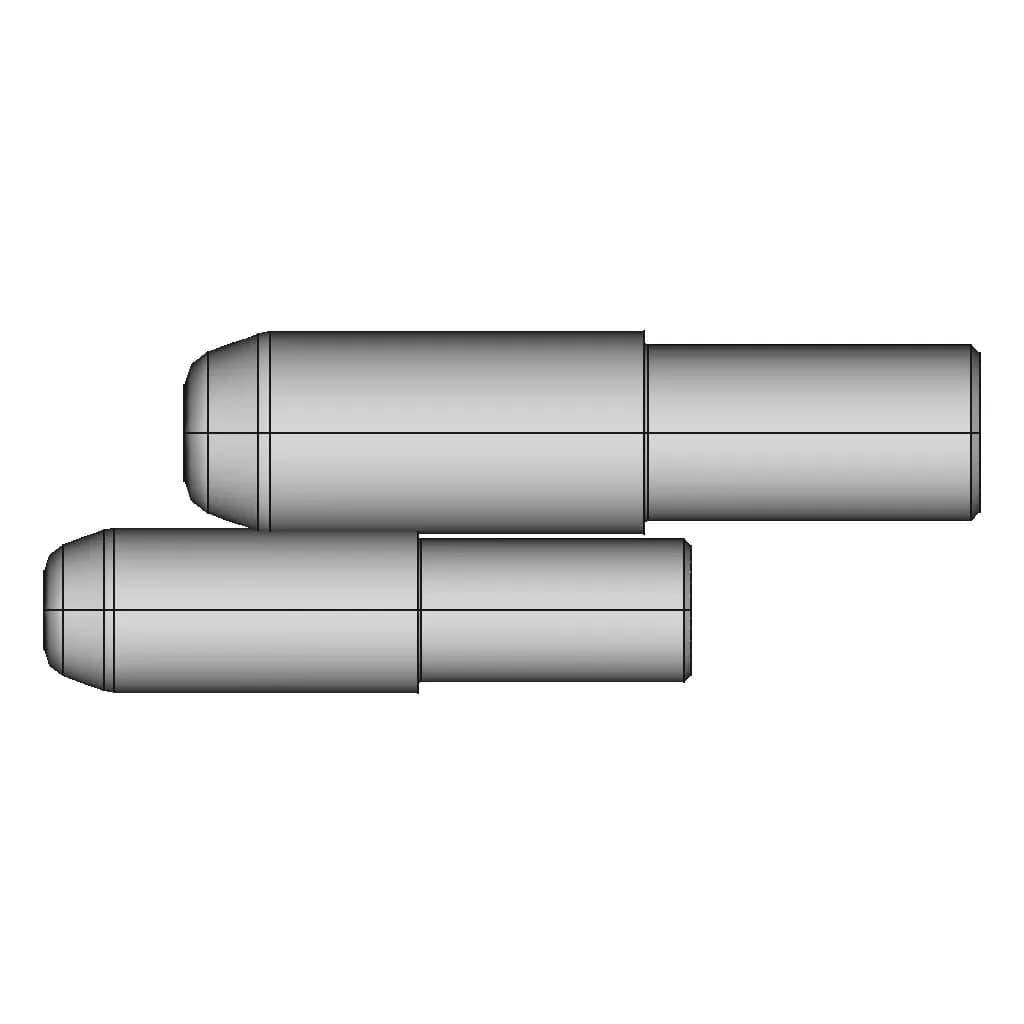 Alfa Romeo Group A Center Lock Hub Part 2 - Safety Pin, Nut, Drive Pins | 3D Engineering Design File_0_0_degree_snapshot