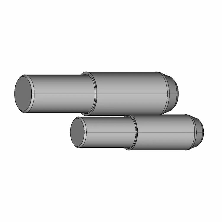 Alfa Romeo Group A Center Lock Hub Part 2 - Safety Pin, Nut, Drive Pins | 3D Engineering Design File