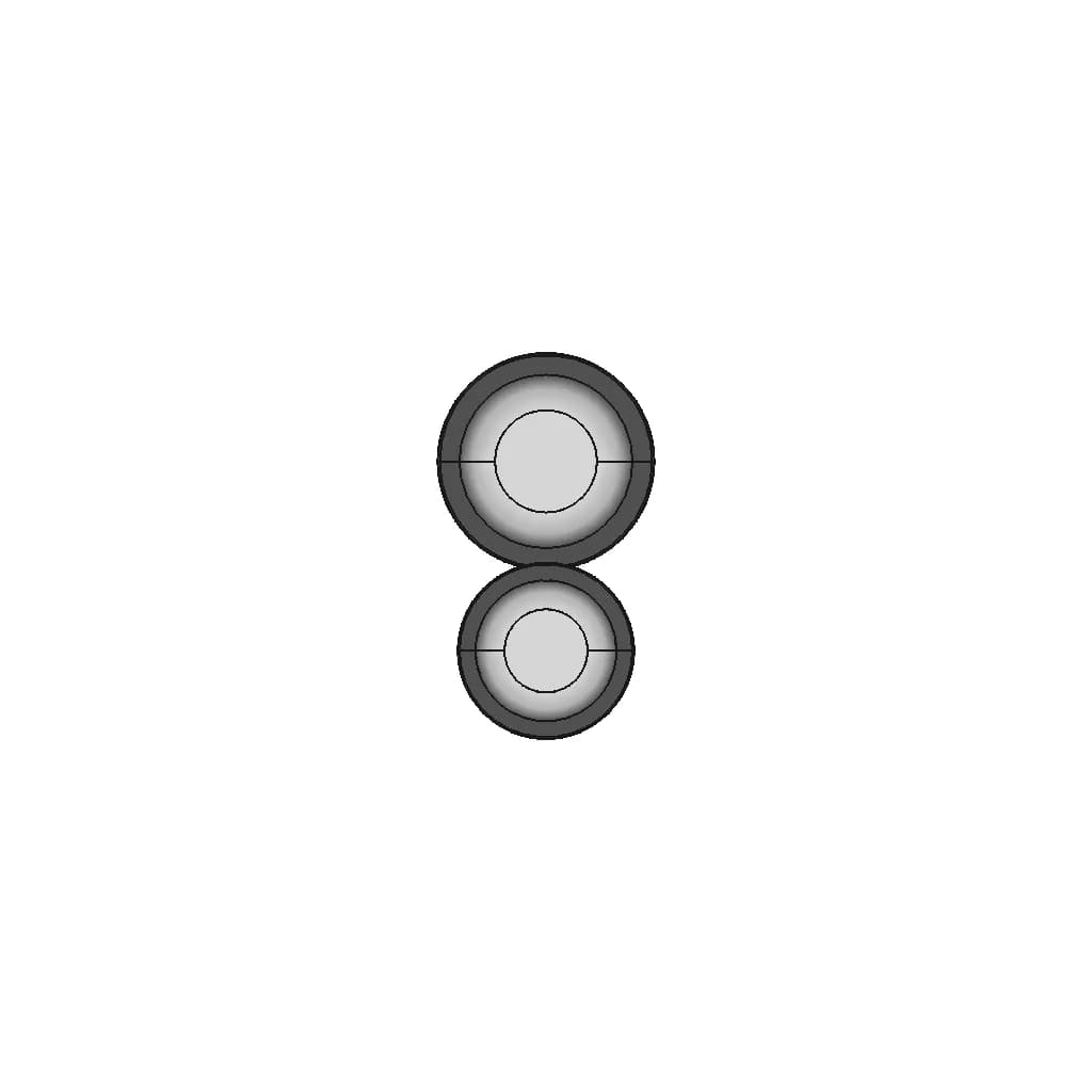 Alfa Romeo Group A Center Lock Hub Part 2 - Safety Pin, Nut, Drive Pins | 3D Engineering Design File_0_270_degree_snapshot