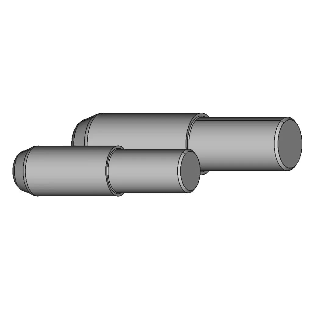 Alfa Romeo Group A Center Lock Hub Part 2 - Safety Pin, Nut, Drive Pins | 3D Engineering Design File_60_30_degree_snapshot