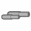 Alfa Romeo Group A Center Lock Hub Part 2 - Safety Pin, Nut, Drive Pins | 3D Engineering Design File_60_30_degree_snapshot