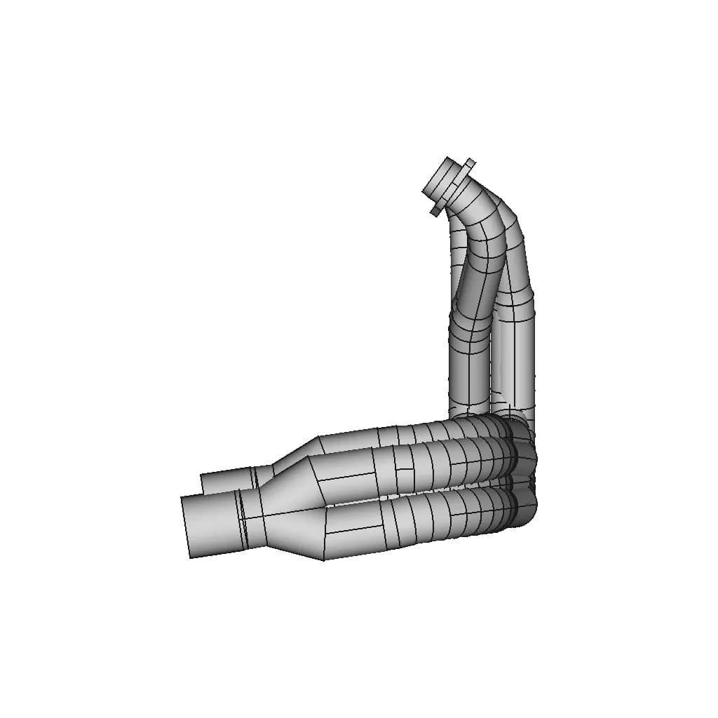 Выпускной Коллектор Smoke Muffler Indonesia (Suzuki Gsx1300) | 3D Engineering Design File_0_270_degree_snapshot