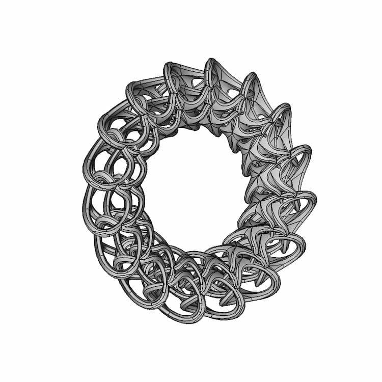 Organic Ring Design 11 | 3D Engineering Design File