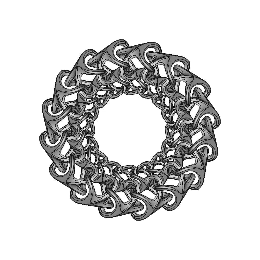 Organic Ring Design 10 - Downloadable CAD Representation_0_0_degree_snapshot