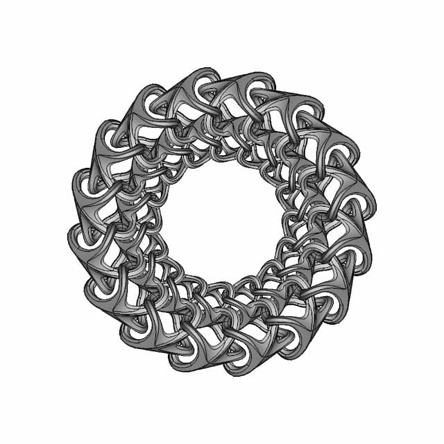 Organic Ring Design 10 - Downloadable CAD Representation