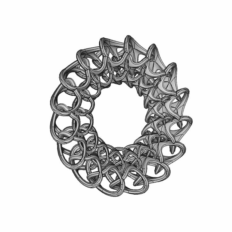 Organic Ring Design 10 - Downloadable CAD Representation