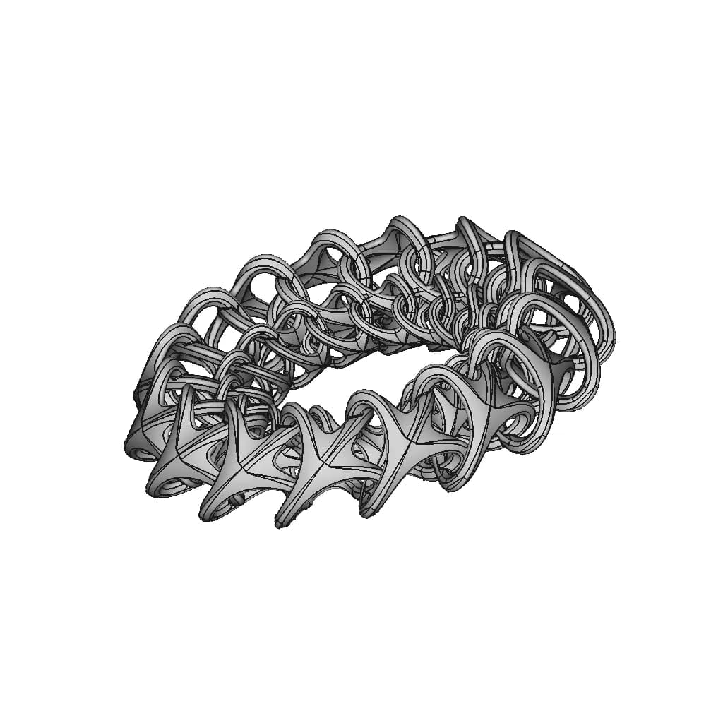Organic Ring Design 10 - Downloadable CAD Representation_60_30_degree_snapshot
