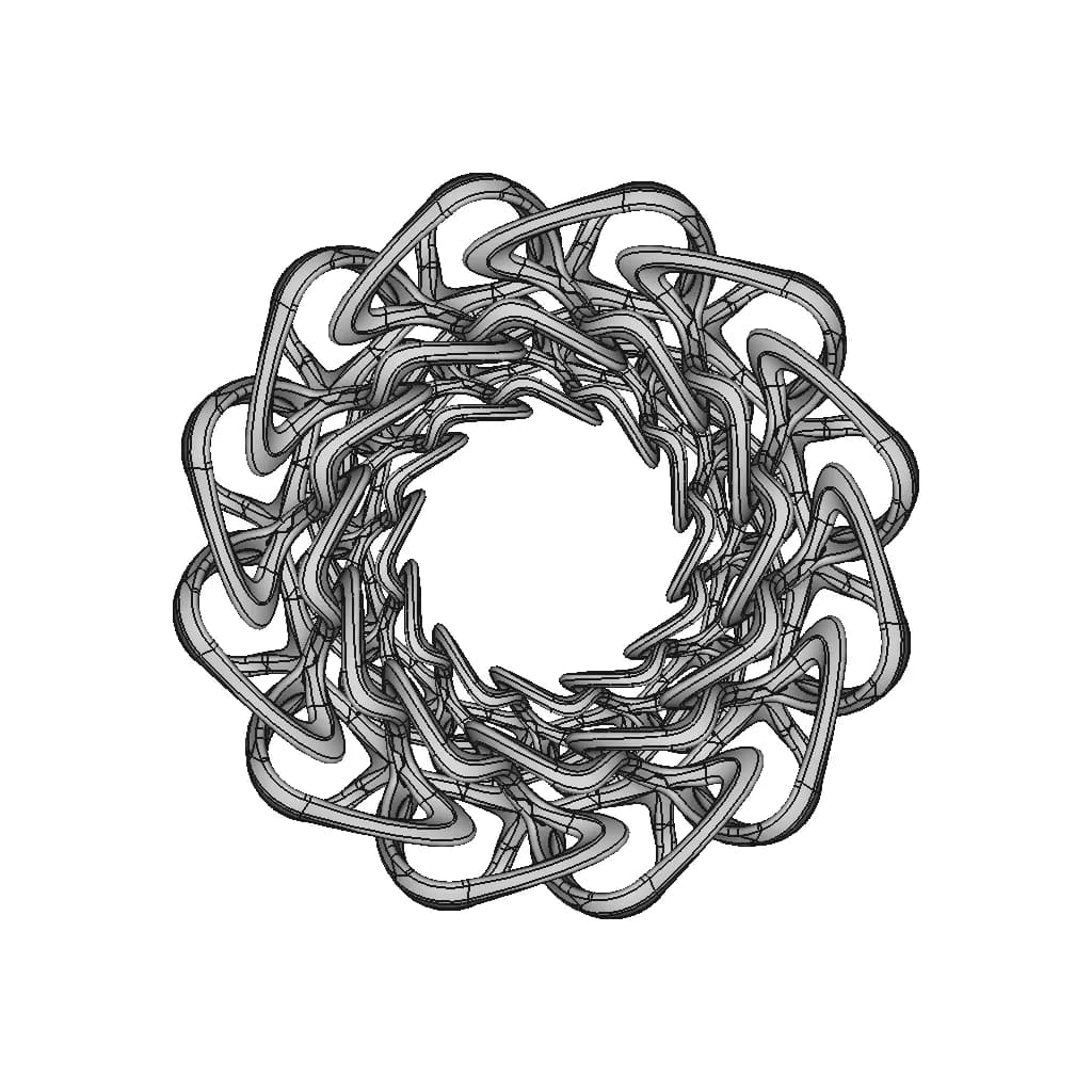 Organic Ring Design 09 - Standard Mechanical Component_0_0_degree_snapshot