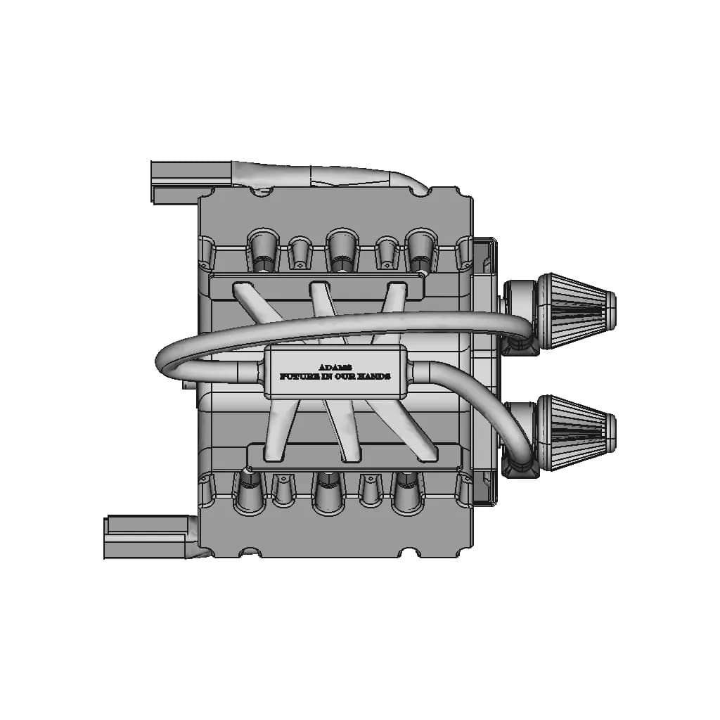 V6 Engine | 3D Engineering Design File_270_0_degree_snapshot