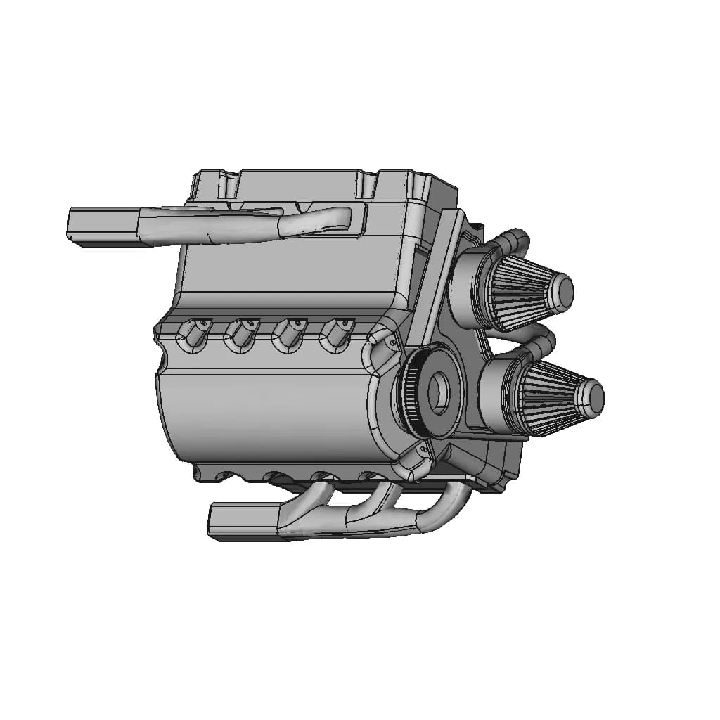 V6 Engine | 3D Engineering Design File_60_30_degree_snapshot
