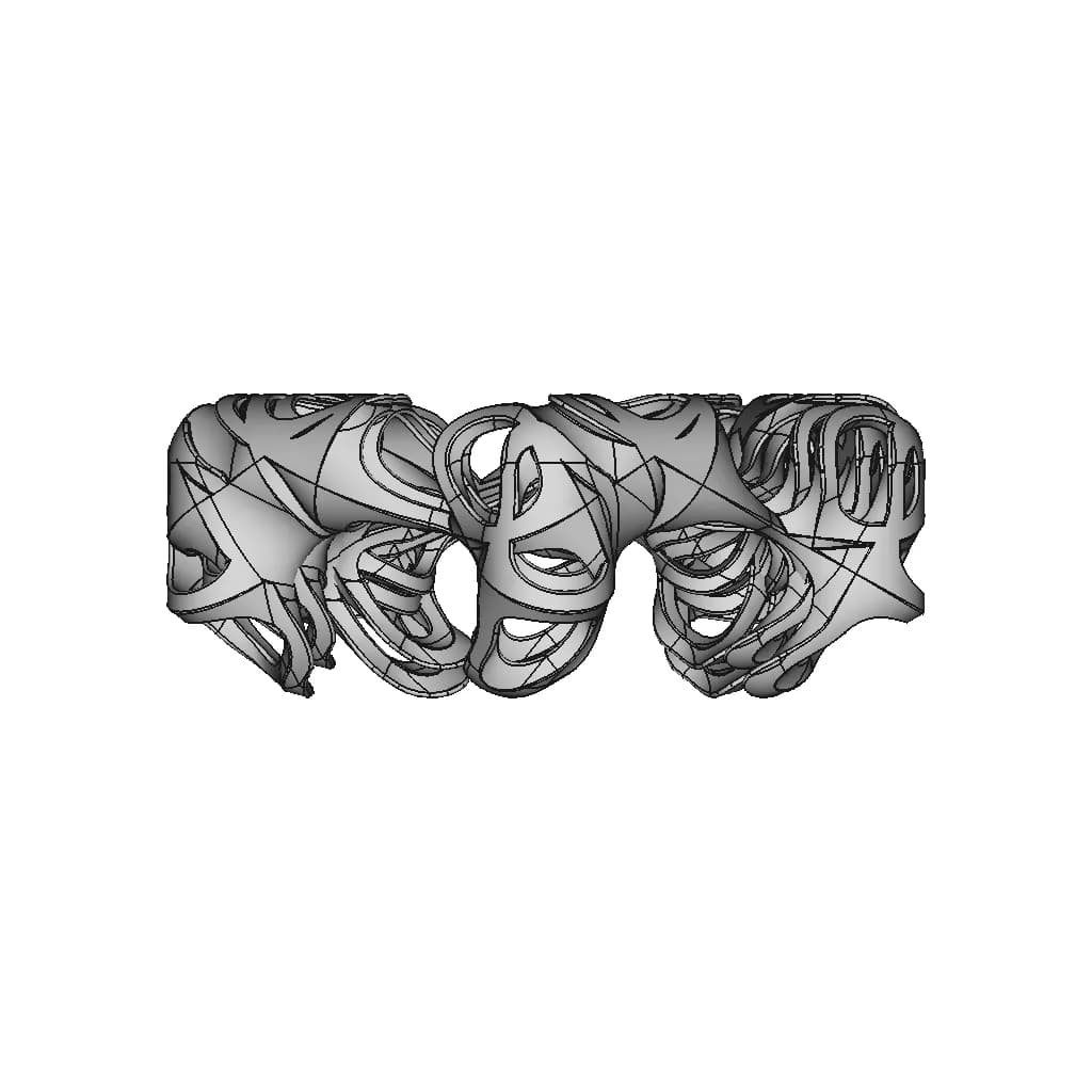 Organic Ring Design 08 | High-Quality CAD Model_270_0_degree_snapshot