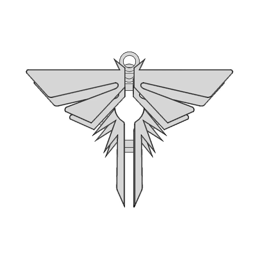 Firefly Necklace The Last Of Us - Downloadable CAD Representation_0_0_degree_snapshot