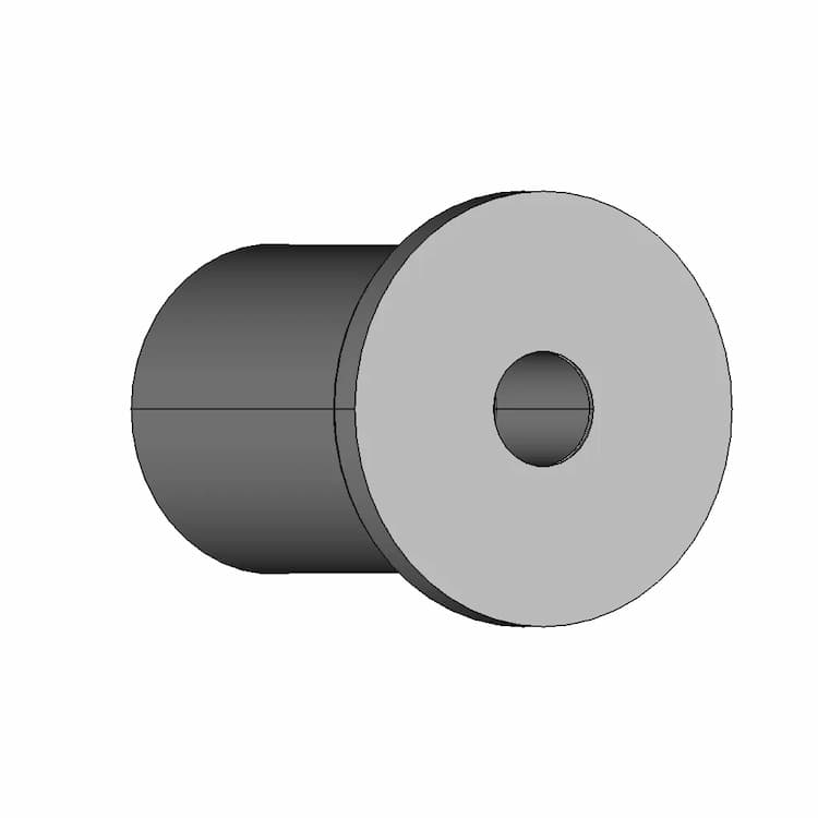 Round Rivet Nut - Complete | High-Quality CAD Model