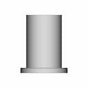 Round Rivet Nut - Complete | High-Quality CAD Model_90_0_degree_snapshot