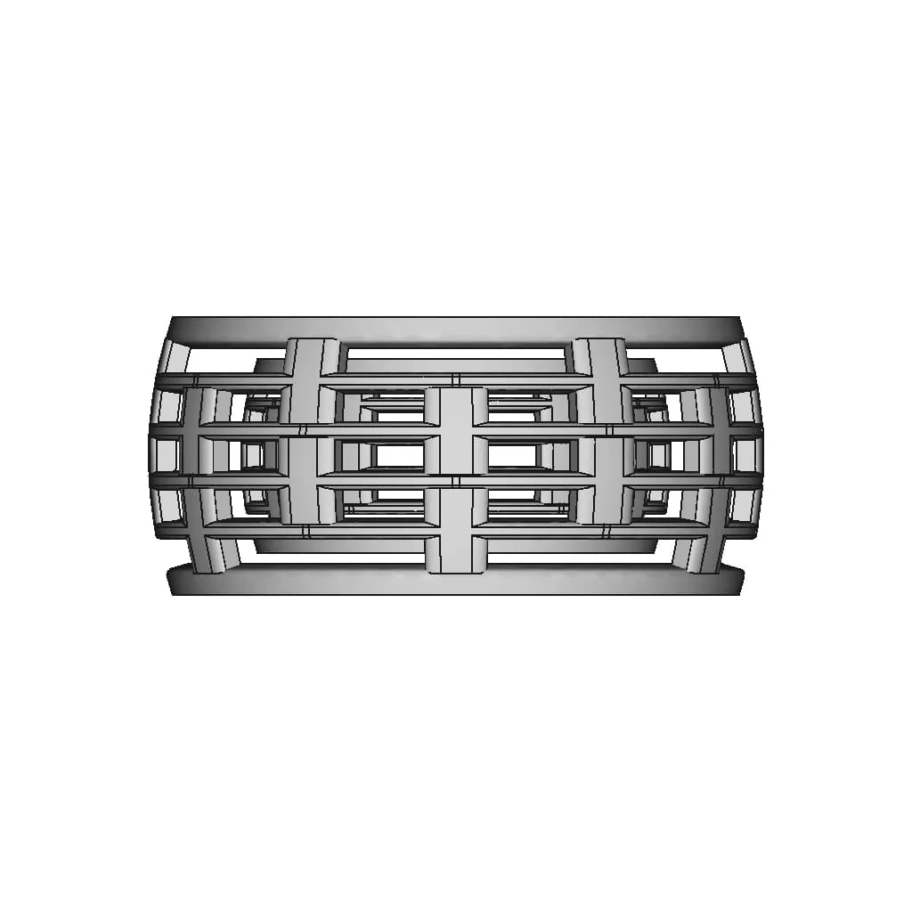 Abstract Ring Carbon White Gold Yellow Green Rose - Downloadable CAD Representation_0_270_degree_snapshot