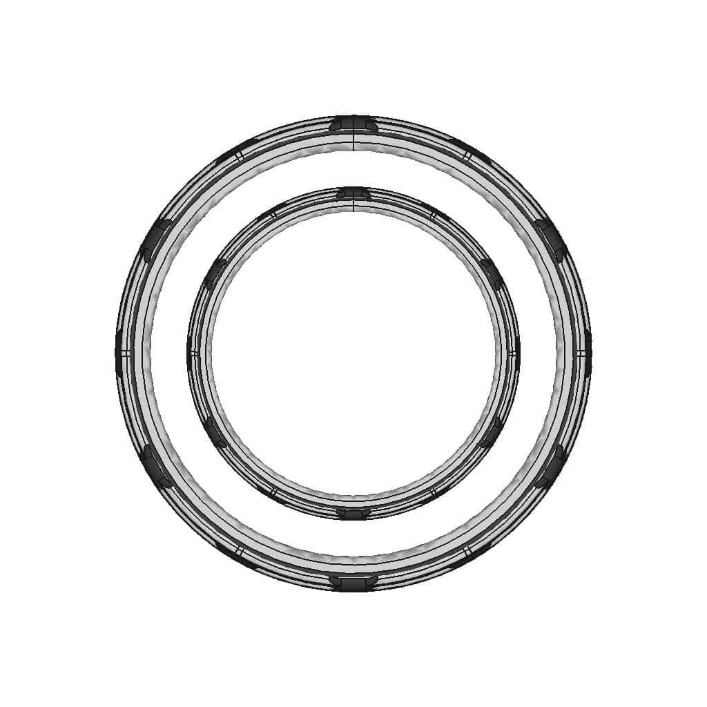 Abstract Ring Carbon White Gold Yellow Green Rose - Downloadable CAD Representation_270_0_degree_snapshot