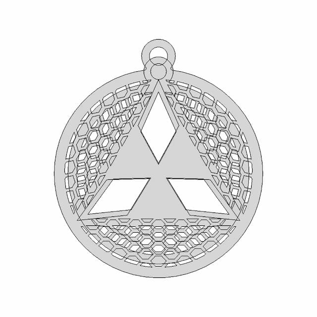 Mitsubishi Keychain | 3D Engineering Design File