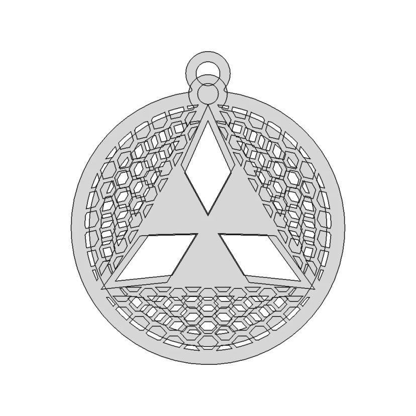 Mitsubishi Keychain | 3D Engineering Design File