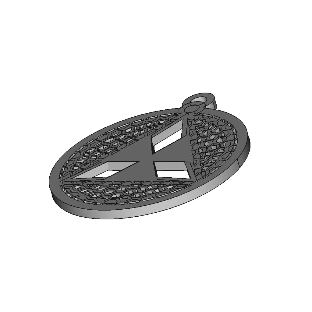 Mitsubishi Keychain | 3D Engineering Design File_60_30_degree_snapshot