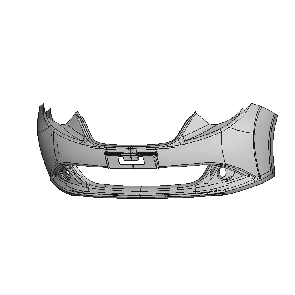 Car Bumper Front Body - Standard Mechanical Component_60_30_degree_snapshot