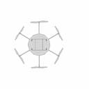 Drone(Hexacopter) | High-Quality CAD Model_90_0_degree_snapshot