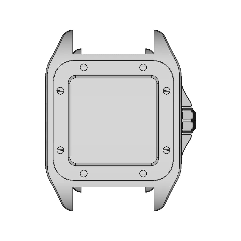 Waterproof Watch Case - Standard Mechanical Component_270_0_degree_snapshot