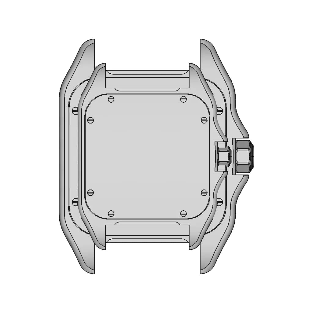 Waterproof Watch Case - Standard Mechanical Component_90_0_degree_snapshot