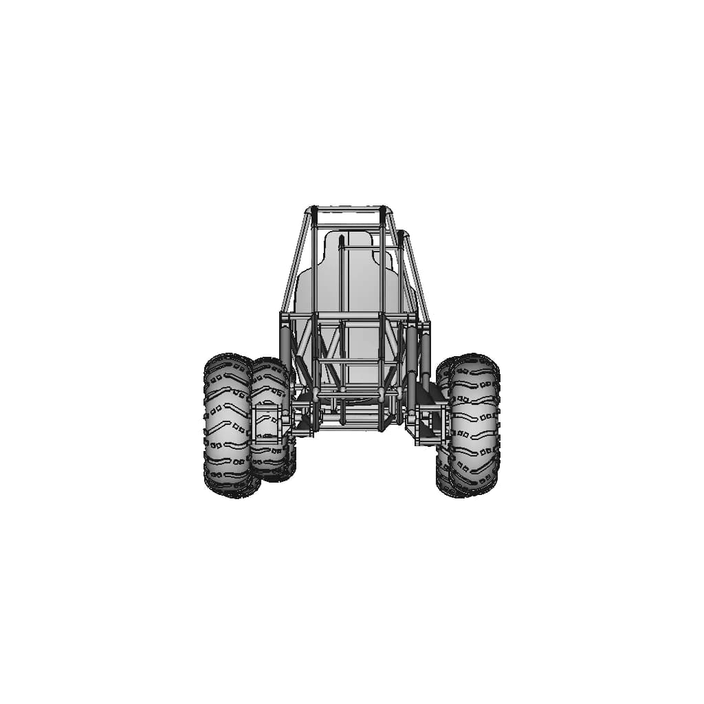 Shock Absorber System With Arms | 3D Engineering Design File_0_0_degree_snapshot