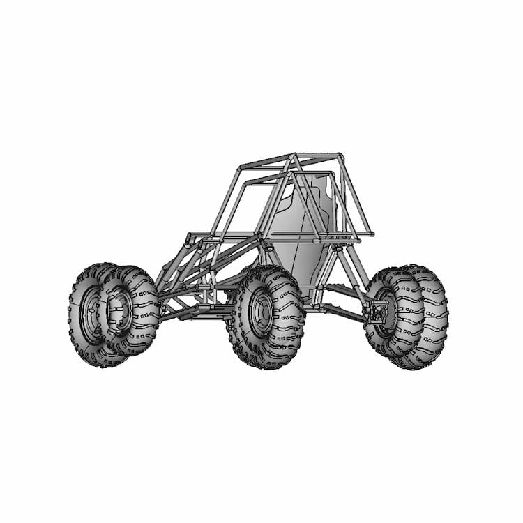 Shock Absorber System With Arms | 3D Engineering Design File